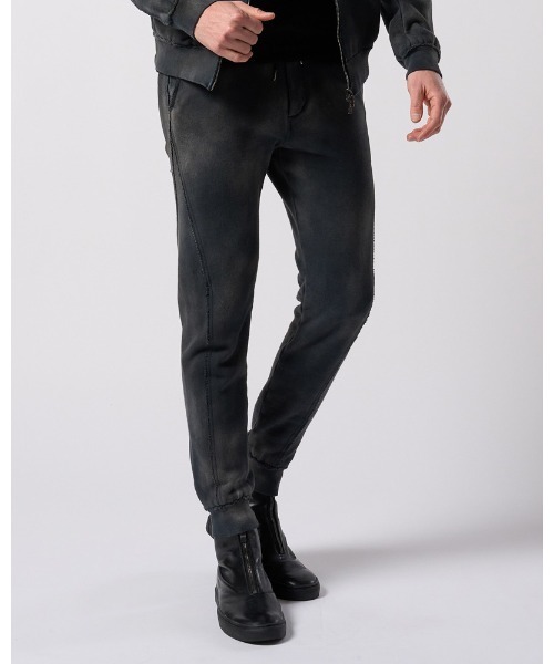 wjk(ダヴルジェイケイ)の「fade switching rib sweat pants(スウェットパンツ・メンズ・ブラック/ベージュ/ネイビー・SMALL/MEDIUM/LARGE/X-LARGE)」の10枚目の写真