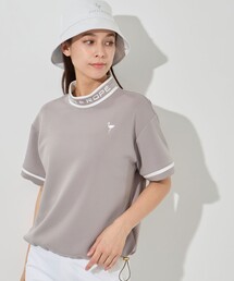 JUN&ROPE'（ジュンアンドロペ）の「ダンボールニット5分袖配色プルオーバー/セットアップ対応・UV・接触冷感（Tシャツ/カットソー）」