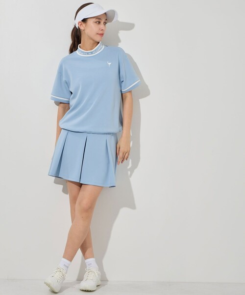 JUN&ROPE'（ジュンアンドロペ）の「ダンボールニット5分袖配色プルオーバー/セットアップ対応・UV・接触冷感（Tシャツ/カットソー・レディース・モスグリーン/ブラウン・S/M/L）」の13枚目の写真