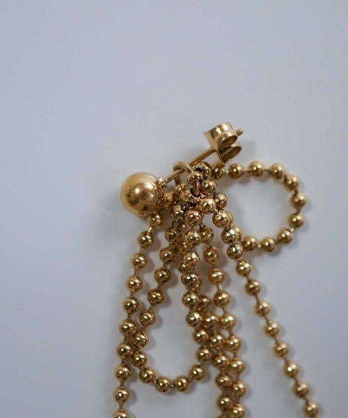 CERCA(チェルカ)の「saran jewelry/ロングボールチェーン 3way ピアス /アレルギー対応(ピアス(両耳用)・レディース・シルバー/ゴールド・FREE)」の16枚目の写真