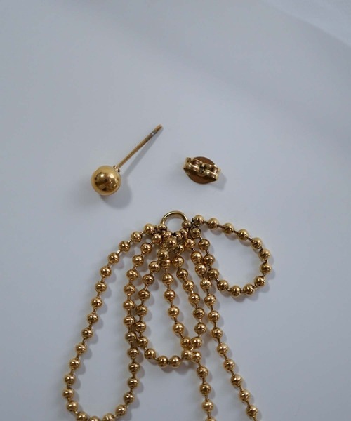 CERCA(チェルカ)の「saran jewelry/ロングボールチェーン 3way ピアス /アレルギー対応(ピアス(両耳用)・レディース・シルバー/ゴールド・FREE)」の17枚目の写真