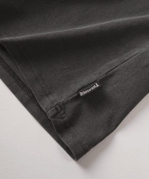 THRASHER(スラッシャー)の「【70】【THRASHER/スラッシャー】ピグメント加工 ブランドロゴ ダメージ アップリケ刺繍 クルーネックTシャツ(Tシャツ/カットソー・メンズ・サックスブルー/グレー/ピンク/ブラウン/チャコールグレー/ダークグレー・XL/L/M)」の12枚目の写真