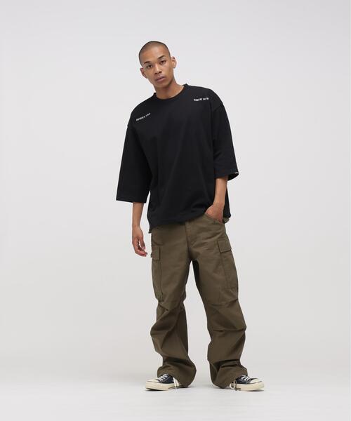 AVIREX(アヴィレックス)の「《WEB&DEPOT限定》HALF SLEEVE T-SHIRT / ハーフ スリーブ Tシャツ / AVIREX / アヴィレックス(Tシャツ/カットソー・メンズ・ホワイト/ブラック・2XL/XL/M/L)」の6枚目の写真