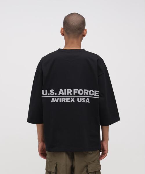 AVIREX(アヴィレックス)の「《WEB&DEPOT限定》HALF SLEEVE T-SHIRT / ハーフ スリーブ Tシャツ / AVIREX / アヴィレックス(Tシャツ/カットソー・メンズ・ホワイト/ブラック・2XL/XL/M/L)」の8枚目の写真