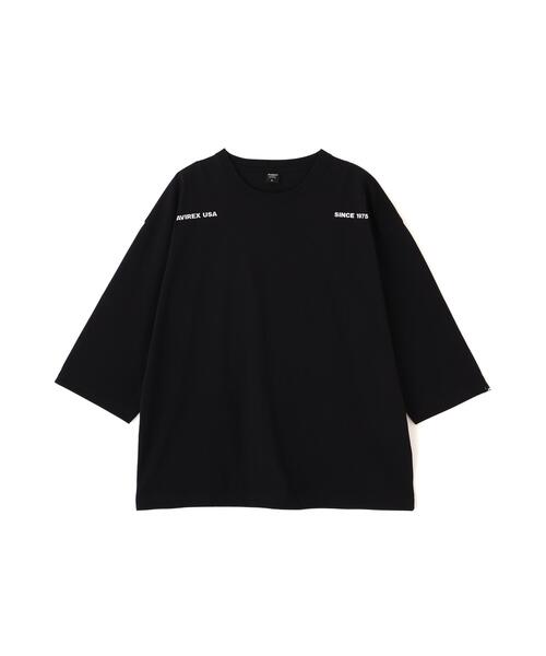 AVIREX(アヴィレックス)の「《WEB&DEPOT限定》HALF SLEEVE T-SHIRT / ハーフ スリーブ Tシャツ / AVIREX / アヴィレックス(Tシャツ/カットソー・メンズ・ホワイト/ブラック・2XL/XL/M/L)」の14枚目の写真