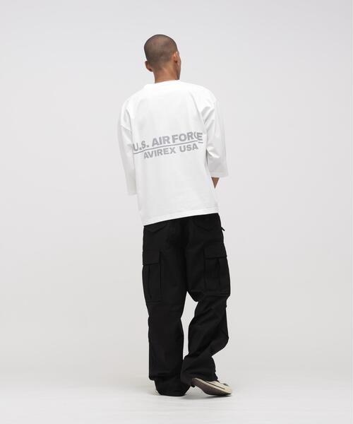 AVIREX(アヴィレックス)の「《WEB&DEPOT限定》HALF SLEEVE T-SHIRT / ハーフ スリーブ Tシャツ / AVIREX / アヴィレックス(Tシャツ/カットソー・メンズ・ホワイト/ブラック・2XL/XL/M/L)」の18枚目の写真