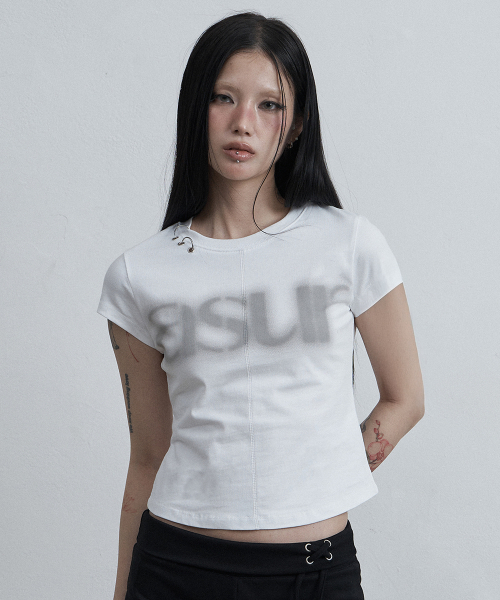 as you are(アズユーアー)の「AU ピアスキャップスリーブ ホワイト(Tシャツ/カットソー・レディース・その他・OS)」の2枚目の写真