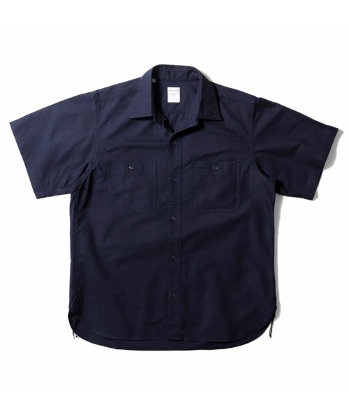 HOUSTON(ヒューストン)の「HOUSTON ヒューストン OXFORD S/S WORK SHIRT オックスフォード 半袖 ワークシャツ(シャツ/ブラウス・メンズ・ブラック/ホワイト/ネイビー・17.5/16.5/15.5/18.5)」の5枚目の写真