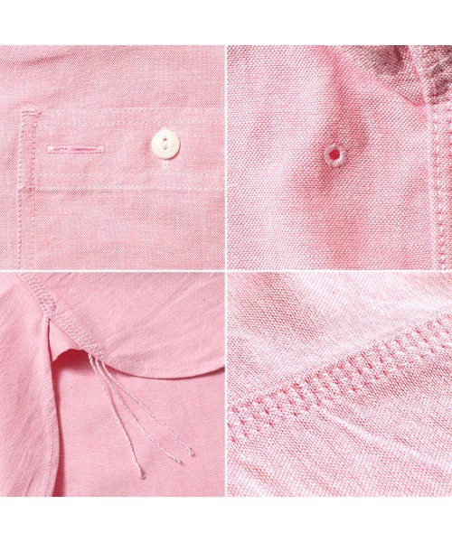HOUSTON(ヒューストン)の「HOUSTON ヒューストン OXFORD S/S WORK SHIRT オックスフォード 半袖 ワークシャツ(シャツ/ブラウス・メンズ・ブラック/ホワイト/ネイビー・17.5/16.5/15.5/18.5)」の8枚目の写真