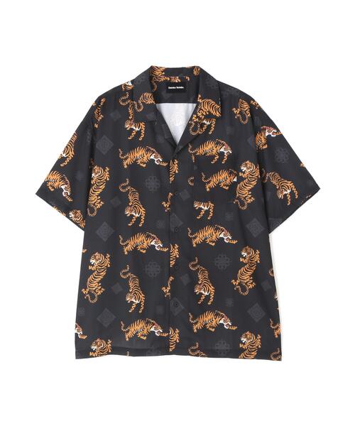 DANKE SCHON(ダンケシェーン)の「【WEB&DEPOT限定】DankeSchon/ダンケシェーン/TIGER S/S SHIRTS(シャツ/ブラウス・レディース・ブラック・L/M/XL)」の1枚目の写真