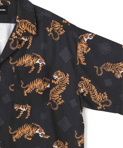 DANKE SCHON(ダンケシェーン)の「【WEB&DEPOT限定】DankeSchon/ダンケシェーン/TIGER S/S SHIRTS(シャツ/ブラウス・レディース・ブラック・L/M/XL)」の4枚目の写真