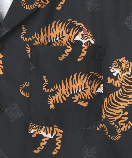 DANKE SCHON(ダンケシェーン)の「【WEB&DEPOT限定】DankeSchon/ダンケシェーン/TIGER S/S SHIRTS(シャツ/ブラウス・レディース・ブラック・L/M/XL)」の7枚目の写真