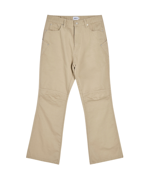 AKECII(アケシ)の「ラフパネルセギングフレアパンツ_サンドベージュ(その他パンツ・メンズ・その他・LARGE/MEDIUM/SMALL)」の8枚目の写真