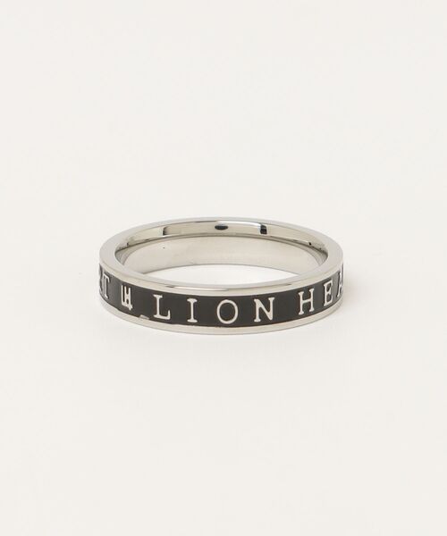 LION HEART(ライオンハート)の「LION HEART “LH-1”LION HEARTロゴリング(リング・メンズ・シルバー×ブラック・#21/#19/#17/#13/#15)」の8枚目の写真