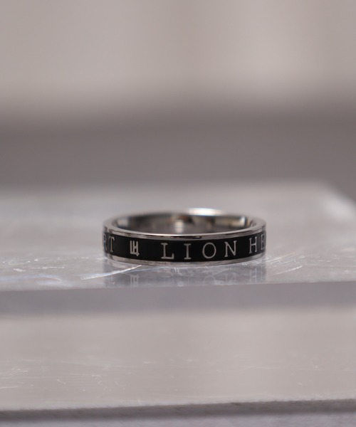 LION HEART(ライオンハート)の「LION HEART “LH-1”LION HEARTロゴリング(リング・メンズ・シルバー×ブラック・#21/#19/#17/#13/#15)」の10枚目の写真