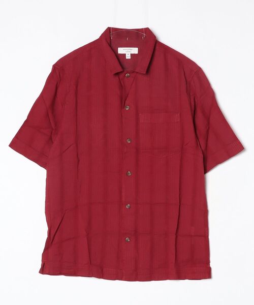 BANANA REPUBLIC FACTORY STORE(バナナリパブリック ファクトリーストア)の「BANANA REPUBLIC FACTORY STORE シアサッカー リゾート シャツ(シャツ/ブラウス・メンズ・ワインレッド・S/M/L/XL)」の3枚目の写真