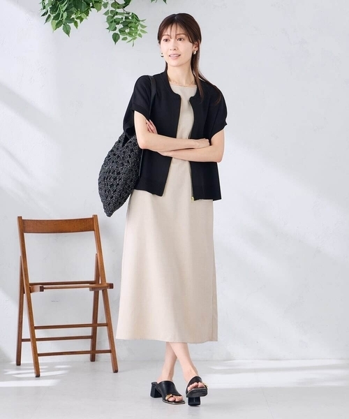 a.v.v(アーヴェヴェ)の「ラメフィルム透かし編みショルダーバッグ(トートバッグ・レディース・アイボリー/ブラック・38)」の12枚目の写真
