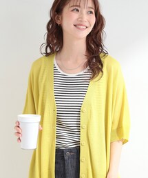SHOO・LA・RUE | 【洗濯機可】上品ラメがきらめく シアーポンチョ風カーディガン(カーディガン/ボレロ)