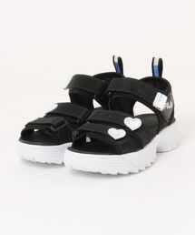 FILA フィラ 18-23 DISRUPTOR SD HEART ディスラプターサンダルハート FK0104949001 ABC-MART限定 *Black/White