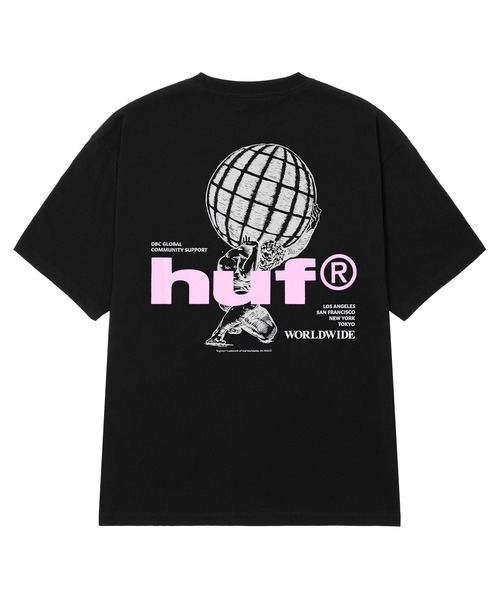 HUF(ハフ)の「COMMUNITY SUPPORT TEE(Tシャツ/カットソー・メンズ・ブラック/ホワイト/ブラウン・S/M/L/XL/XXL)」の8枚目の写真