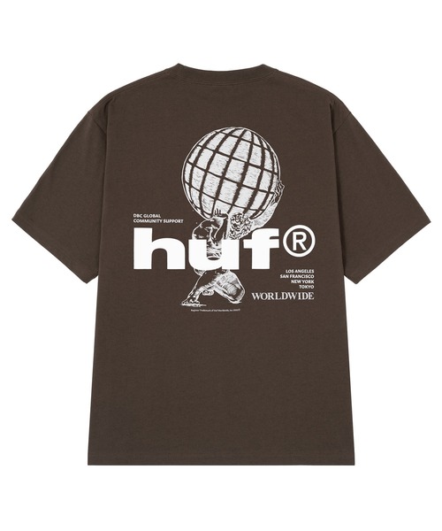 HUF(ハフ)の「COMMUNITY SUPPORT TEE(Tシャツ/カットソー・メンズ・ブラック/ホワイト/ブラウン・S/M/L/XL/XXL)」の10枚目の写真