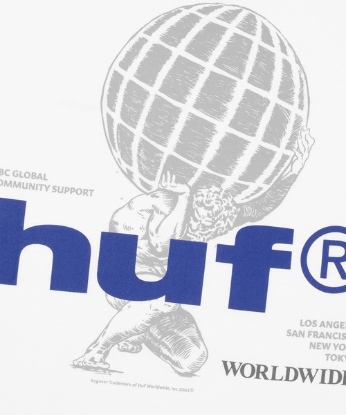 HUF(ハフ)の「COMMUNITY SUPPORT TEE(Tシャツ/カットソー・メンズ・ブラック/ホワイト/ブラウン・S/M/L/XL/XXL)」の21枚目の写真