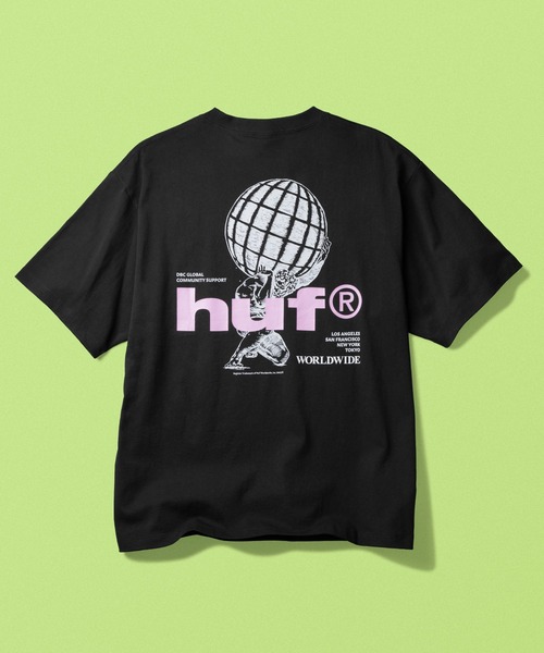 HUF(ハフ)の「COMMUNITY SUPPORT TEE(Tシャツ/カットソー・メンズ・ブラック/ホワイト/ブラウン・S/M/L/XL/XXL)」の4枚目の写真