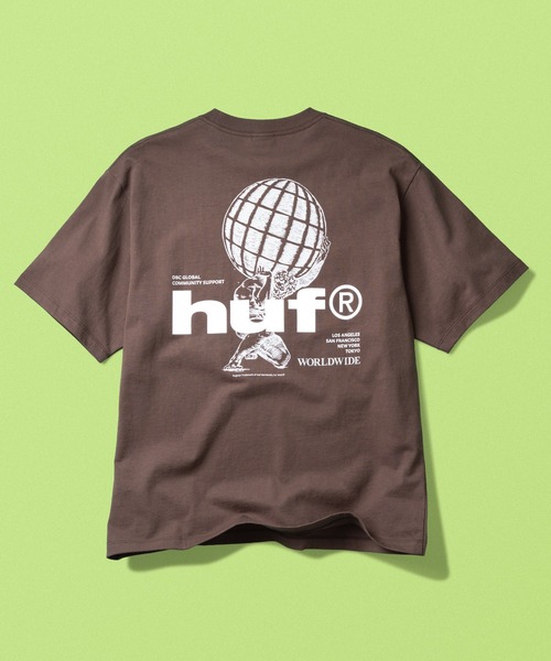 HUF(ハフ)の「COMMUNITY SUPPORT TEE(Tシャツ/カットソー・メンズ・ブラック/ホワイト/ブラウン・S/M/L/XL/XXL)」の5枚目の写真