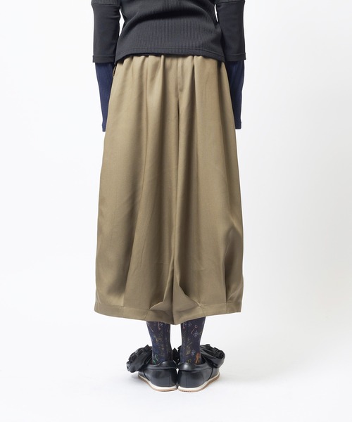 gomme(ゴム)の「ヘムタックツイルパンツ(その他パンツ・レディース・カーキ/ブラック・MEDIUM)」の10枚目の写真