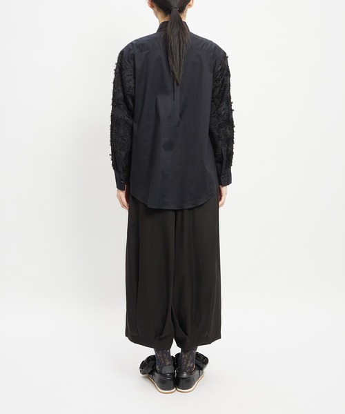 gomme(ゴム)の「ヘムタックツイルパンツ(その他パンツ・レディース・カーキ/ブラック・MEDIUM)」の7枚目の写真