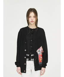 THE GREATEST | Red Patch Cardigan Black(カーディガン/ボレロ)
