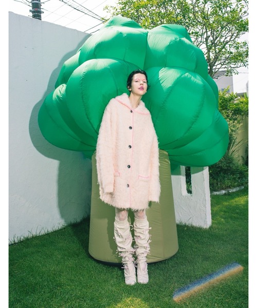 Little sunny bite(リトルサニーバイト)の「【Little Sunny Bite】long cardigan(カーディガン/ボレロ・レディース・ライトピンク・MEDIUM)」の2枚目の写真
