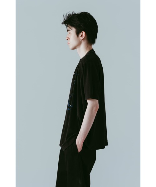 Knuth Marf(クヌースマーフ)の「tuck detail oversized tee(unisex)(Tシャツ/カットソー・レディース・ブルー/ブラック/ブラウン・FREE)」の14枚目の写真