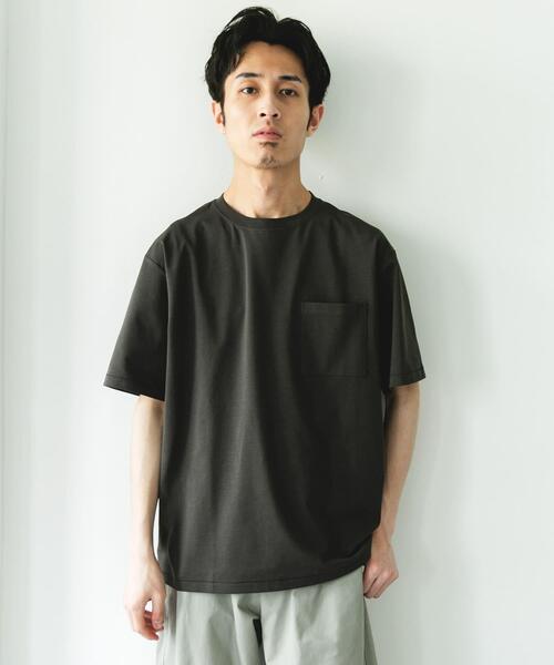 URBAN RESEARCH DOORS（アーバンリサーチドアーズ）の「マルチスペック ポンチ ショートスリーブ Tシャツ（Tシャツ/カットソー・メンズ・ホワイト/チャコールグレー/モカ/イエロー・LARGE/MEDIUM）」の2枚目の写真
