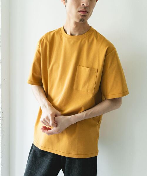 URBAN RESEARCH DOORS（アーバンリサーチドアーズ）の「マルチスペック ポンチ ショートスリーブ Tシャツ（Tシャツ/カットソー・メンズ・ホワイト/チャコールグレー/モカ/イエロー・LARGE/MEDIUM）」の4枚目の写真