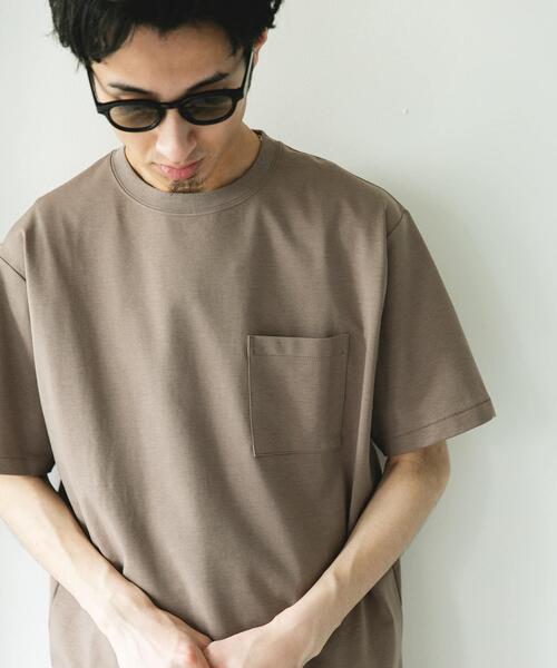 URBAN RESEARCH DOORS（アーバンリサーチドアーズ）の「マルチスペック ポンチ ショートスリーブ Tシャツ（Tシャツ/カットソー・メンズ・ホワイト/チャコールグレー/モカ/イエロー・LARGE/MEDIUM）」の3枚目の写真