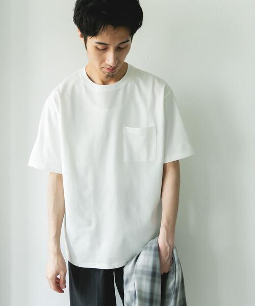 URBAN RESEARCH DOORS(アーバンリサーチドアーズ)の「『速乾/イージーケア/遮熱/接触冷感/UVカット』マルチスペック ポンチ ショートスリーブ Tシャツ(Tシャツ/カットソー・メンズ・ホワイト/チャコールグレー/モカ/イエロー/ロイヤルブルー/ブラック・LARGE/MEDIUM)」の16枚目の写真
