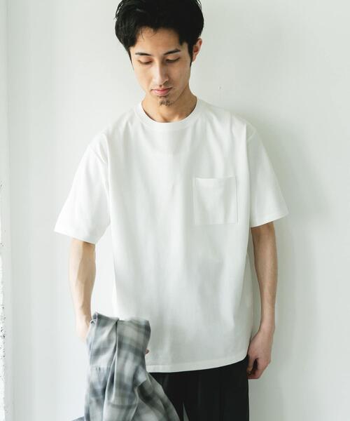 URBAN RESEARCH DOORS(アーバンリサーチドアーズ)の「『速乾/イージーケア/遮熱/接触冷感/UVカット』マルチスペック ポンチ ショートスリーブ Tシャツ(Tシャツ/カットソー・メンズ・ホワイト/チャコールグレー/モカ/イエロー/ロイヤルブルー/ブラック・LARGE/MEDIUM)」の17枚目の写真
