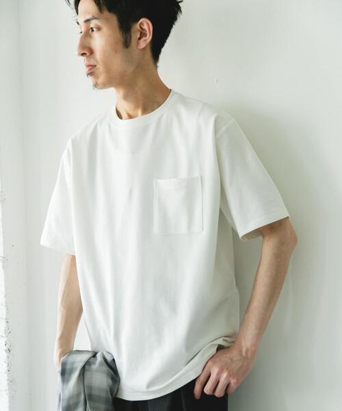 URBAN RESEARCH DOORS(アーバンリサーチドアーズ)の「『速乾/イージーケア/遮熱/接触冷感/UVカット』マルチスペック ポンチ ショートスリーブ Tシャツ(Tシャツ/カットソー・メンズ・ホワイト/チャコールグレー/モカ/イエロー/ロイヤルブルー/ブラック・LARGE/MEDIUM)」の18枚目の写真