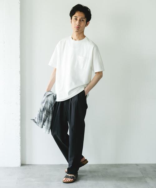URBAN RESEARCH DOORS(アーバンリサーチドアーズ)の「『速乾/イージーケア/遮熱/接触冷感/UVカット』マルチスペック ポンチ ショートスリーブ Tシャツ(Tシャツ/カットソー・メンズ・ホワイト/チャコールグレー/モカ/イエロー/ロイヤルブルー/ブラック・LARGE/MEDIUM)」の21枚目の写真
