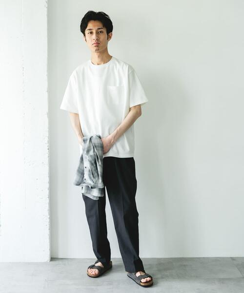 URBAN RESEARCH DOORS(アーバンリサーチドアーズ)の「『速乾/イージーケア/遮熱/接触冷感/UVカット』マルチスペック ポンチ ショートスリーブ Tシャツ(Tシャツ/カットソー・メンズ・ホワイト/チャコールグレー/モカ/イエロー/ロイヤルブルー/ブラック・LARGE/MEDIUM)」の22枚目の写真