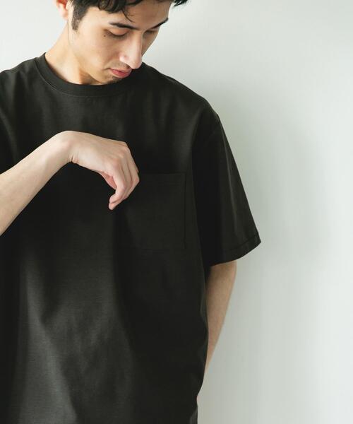 URBAN RESEARCH DOORS（アーバンリサーチドアーズ）の「マルチスペック ポンチ ショートスリーブ Tシャツ（Tシャツ/カットソー・メンズ・ホワイト/チャコールグレー/モカ/イエロー・LARGE/MEDIUM）」の8枚目の写真