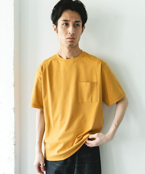 URBAN RESEARCH DOORS(アーバンリサーチドアーズ)の「『速乾/イージーケア/遮熱/接触冷感/UVカット』マルチスペック ポンチ ショートスリーブ Tシャツ(Tシャツ/カットソー・メンズ・ホワイト/チャコールグレー/モカ/イエロー/ロイヤルブルー/ブラック・LARGE/MEDIUM)」の10枚目の写真
