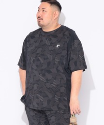 EXCELLENT FINE（エクセレント ファイン）の「Tシャツ 半袖 メンズ 大きいサイズ ベア天竺 総柄切り替え クルーネック カットソー EXCELLENT FINE (エクセレントファイン)（Tシャツ/カットソー）」