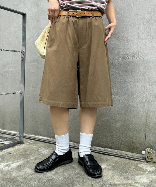 GEVACO(ゲバコ)の「【GEVACO/ゲバコ】リネンイージーハーフパンツ(その他パンツ・レディース・カーキ/ベージュ・LARGE/MEDIUM)」の2枚目の写真