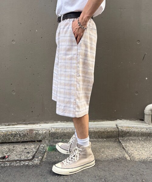 GEVACO(ゲバコ)の「【GEVACO/ゲバコ】リネンイージーハーフパンツ(その他パンツ・レディース・カーキ/ベージュ・LARGE/MEDIUM)」の4枚目の写真