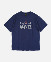 BRING ME BACK ALIVE HALF TEE _ NAVY