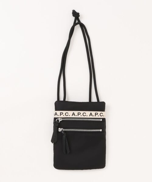 A.P.C.(アーペーセー)の「NECK POUCH REPEAT(ショルダーバッグ・メンズ・ブラック・ONESIZE)」の1枚目の写真