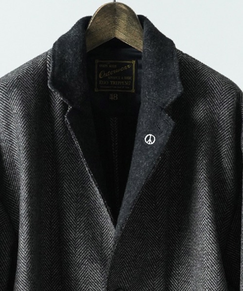 EGO TRIPPING(エゴトリッピング)の「mj11640-EGO×PROPA EDGE-OVER JACKET オーバージャケット(P16712)(その他アウター・メンズ・ブラウン/ベージュ・48/46)」の7枚目の写真
