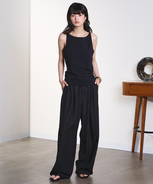 ROSE BUD（ローズバッド）の「SOFT RACER TANK（タンクトップ・レディース・ブラウン/ブラック/レッド・ONE SIZE）」の15枚目の写真